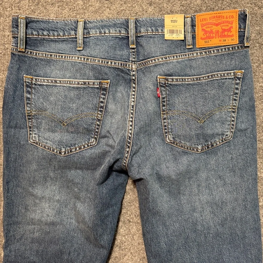 Levi's 511 Slim Jeans Levi's Ease Stretch Denim Blue Jeans NWT‎ 38x30